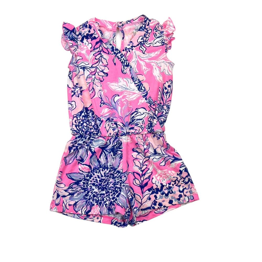 Lilly Pulitzer Girls Romee Sun Drenched Romper